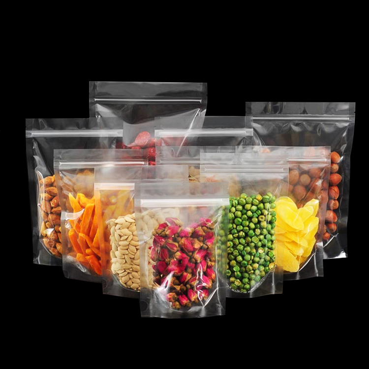 Clearly Transparent Zipper Stand-up Pouches